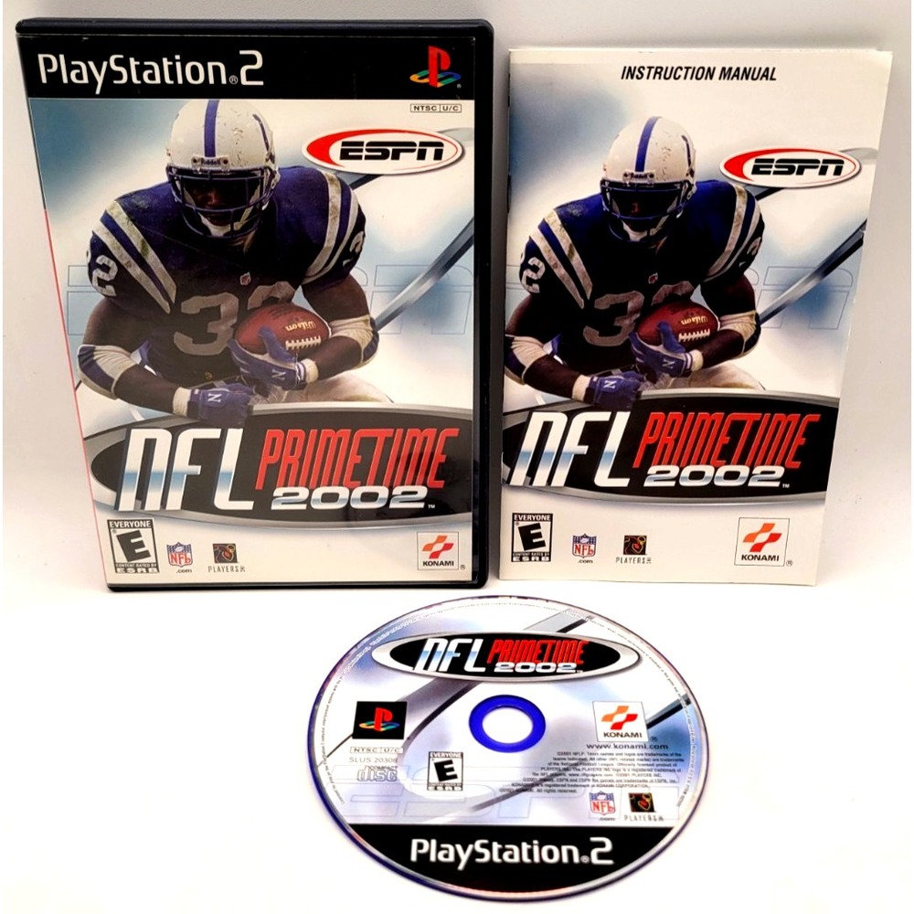 ESPN NFL PrimeTime 2002 PS2 Playstation 2 CIB Complete In Box